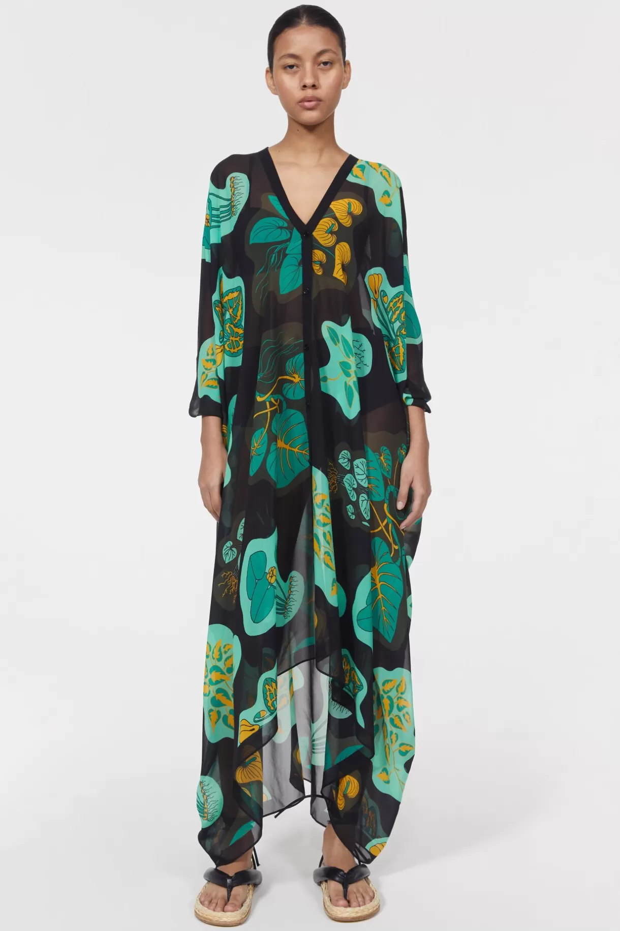 Women Rodebjer Agave Leaf Caftan