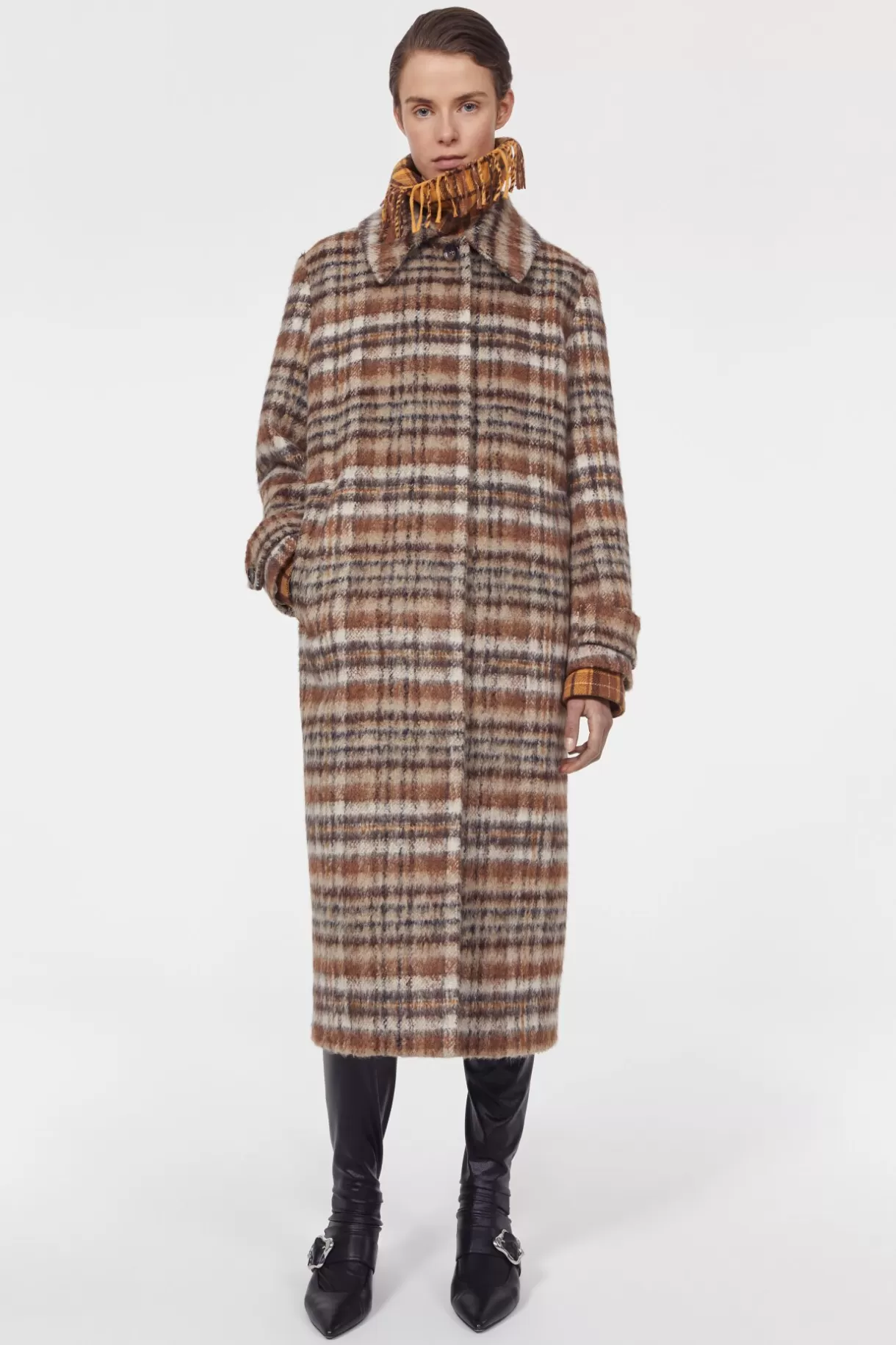 Women Rodebjer Aida Brushed Check Coat