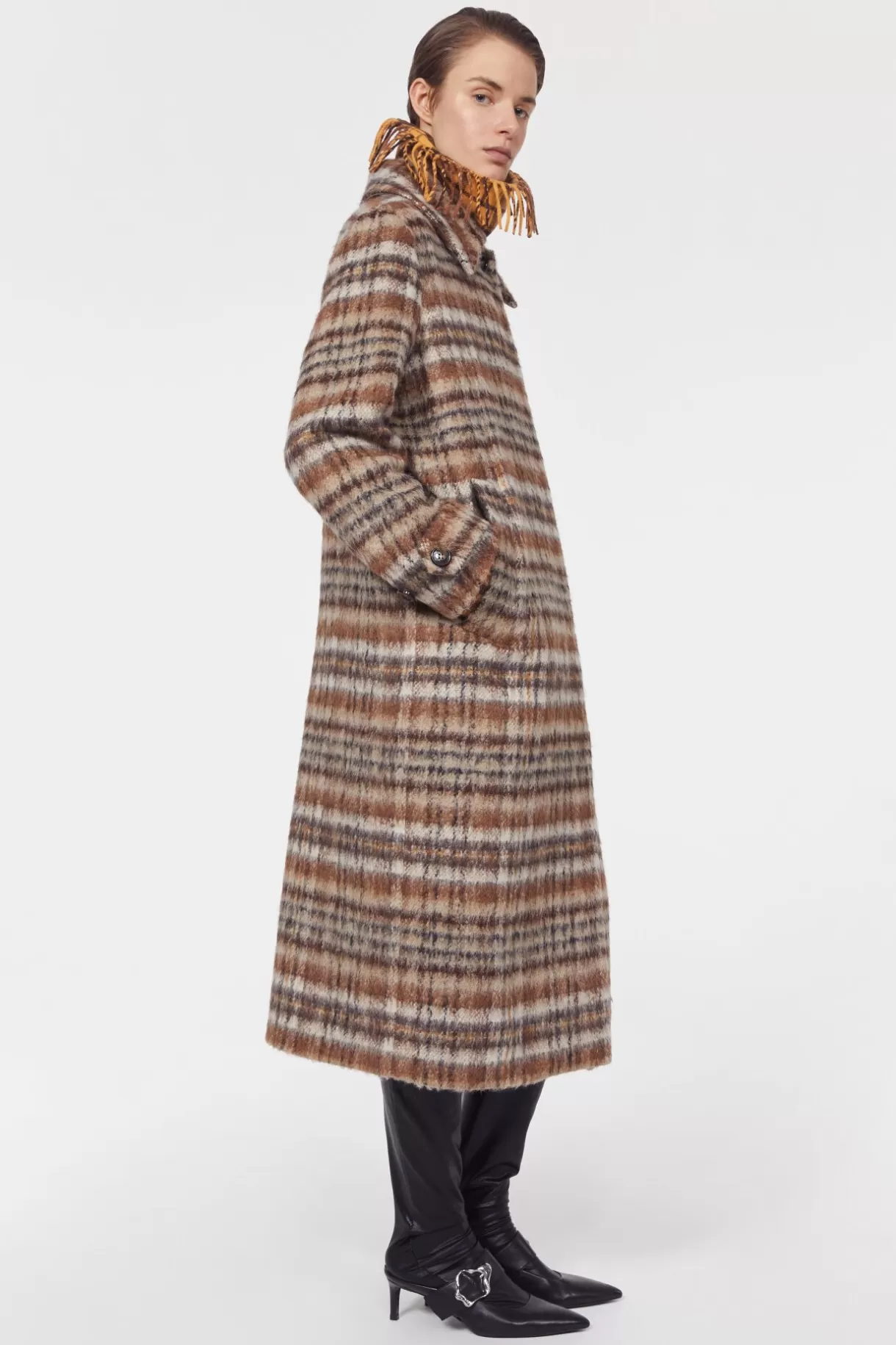 Women Rodebjer Aida Brushed Check Coat