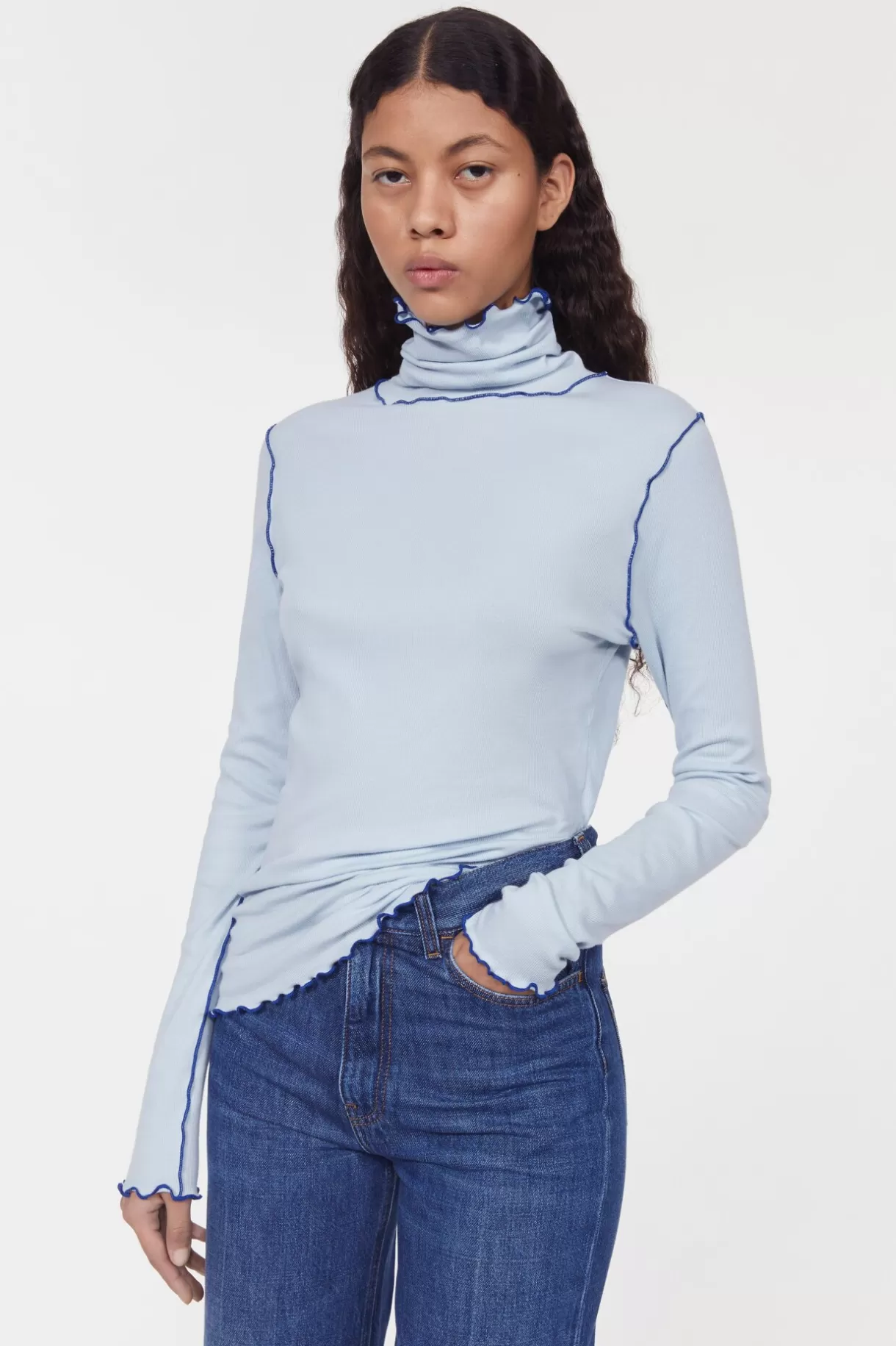 Women Rodebjer Cisne Rib Jersey Top