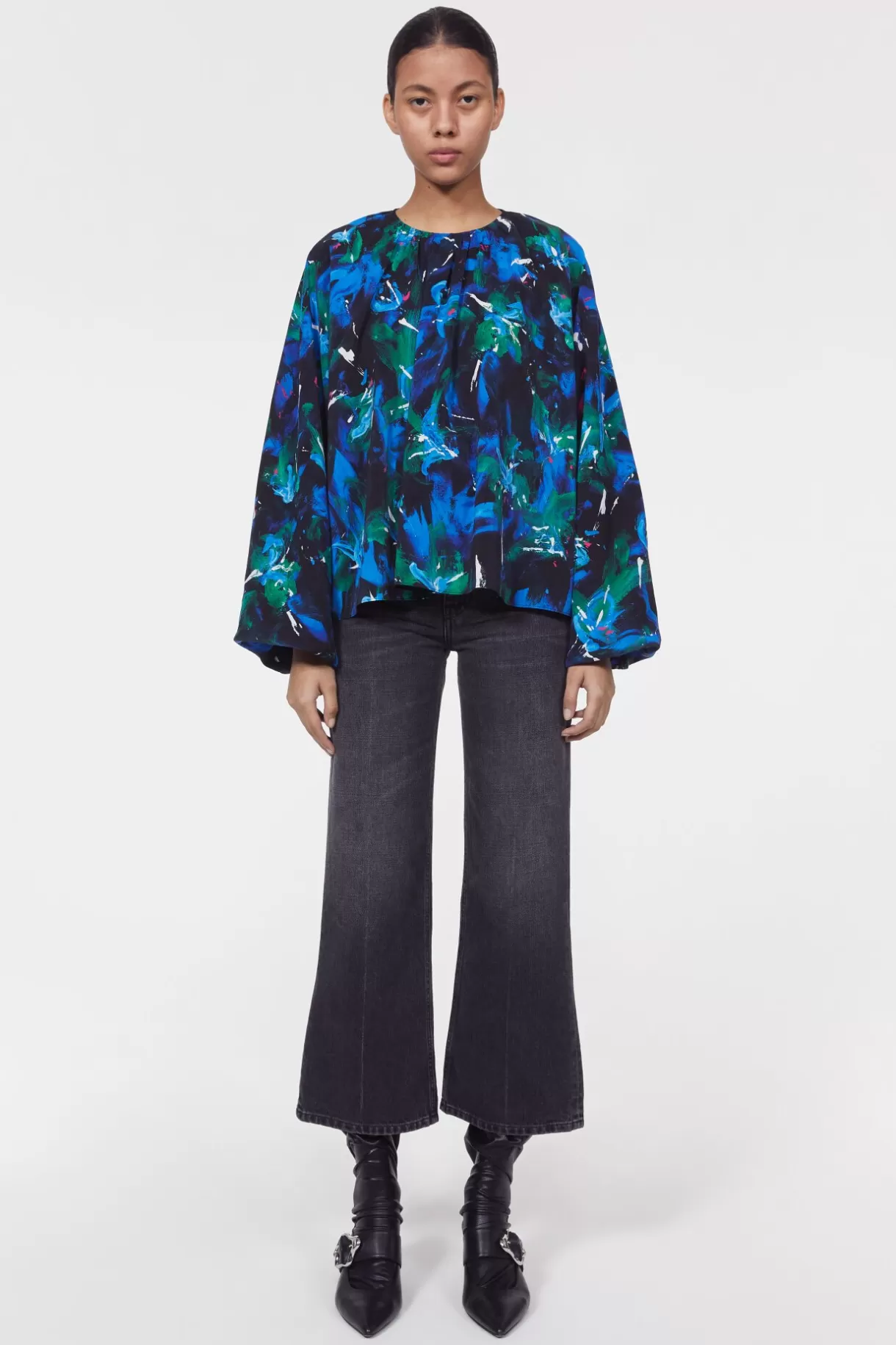 Women Rodebjer Marylin Silk Floral Blouse